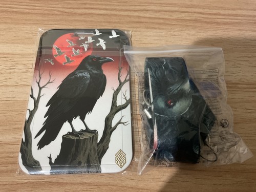Witchy red moon crow - , raven