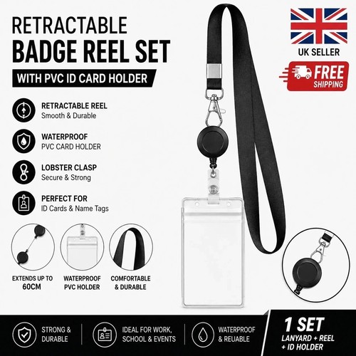 Retractable badge reel lanyard - badge,