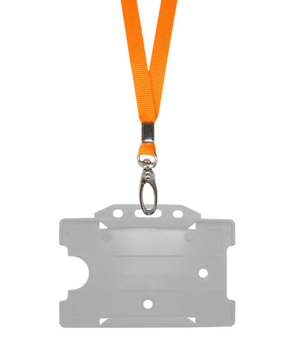 Orange neck strap lanyard - orange,