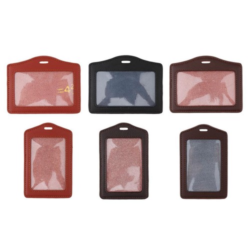 Waterproof leather name badge