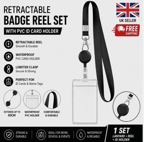 Retractable badge reel lanyard - reel,