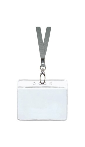 Silver grey lanyard neck - id,