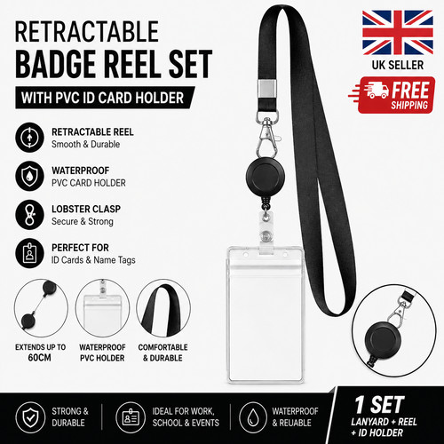 Retractable badge reel lanyard - badge,