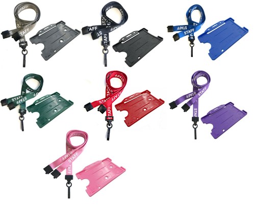 Staff lanyard with matching - staff,
