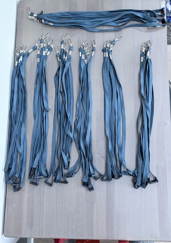 Blue lanyards with safety - x,
