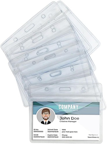 Waterproof badge holders - id,
