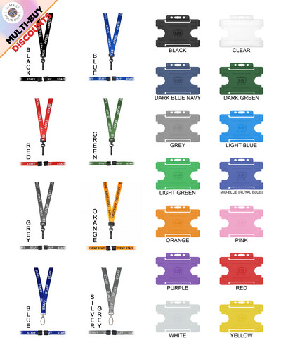 Staff printed lanyard - printed, neck