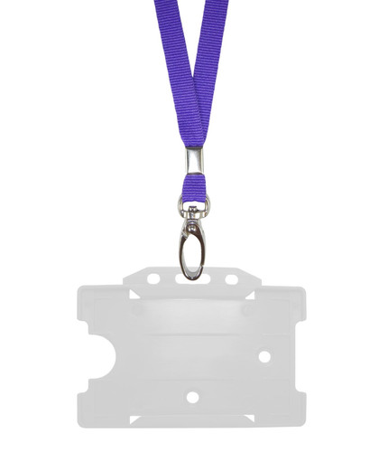 Purple neck strap lanyard - id,