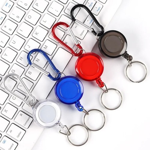 Retractable pull keychain - retractable,