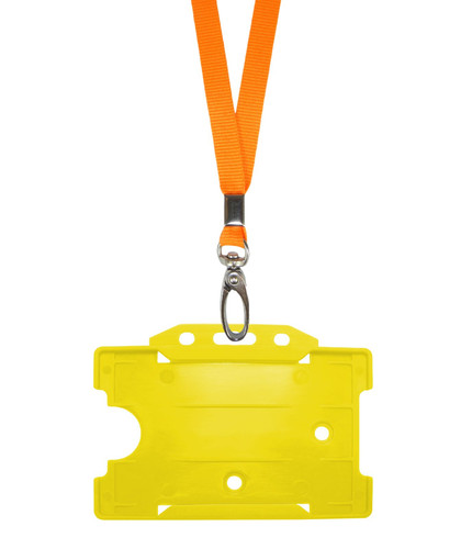 Orange neck strap - strap, lanyard
