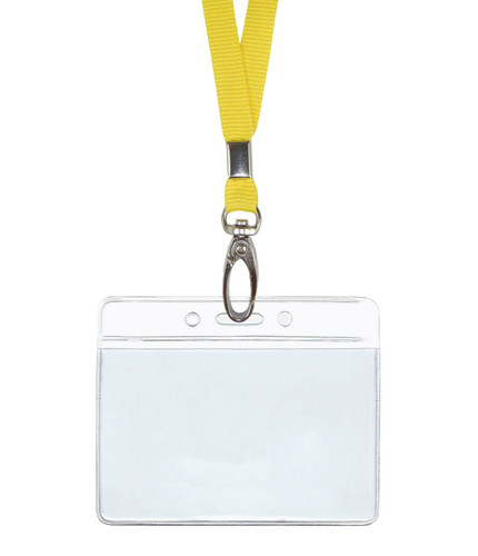Yellow lanyard neck - lanyard,