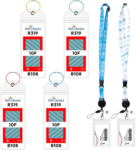 Cruise luggage tag holder - p&o,