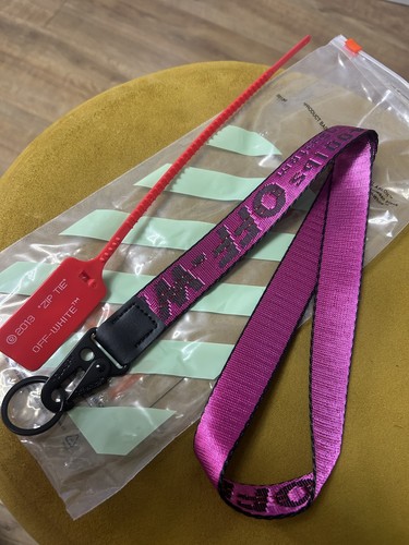 Off white style purple lanyard - off,