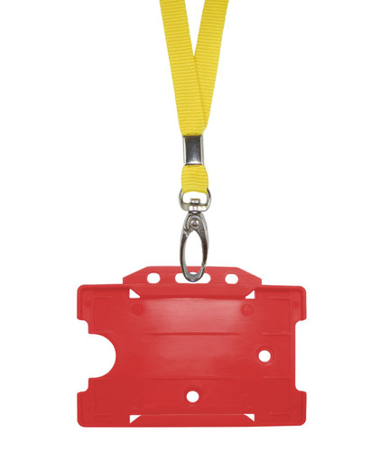 Yellow neck strap lanyard - yellow,
