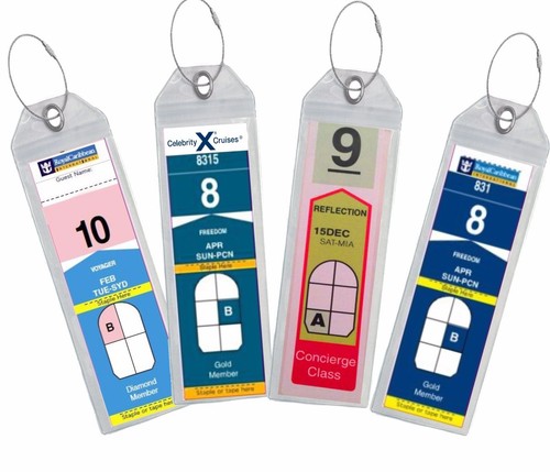 Luggage tag lanyard - 4x,