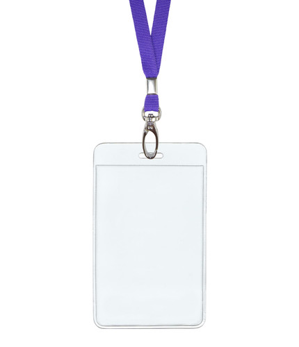Purple lanyard neck strap - purple,
